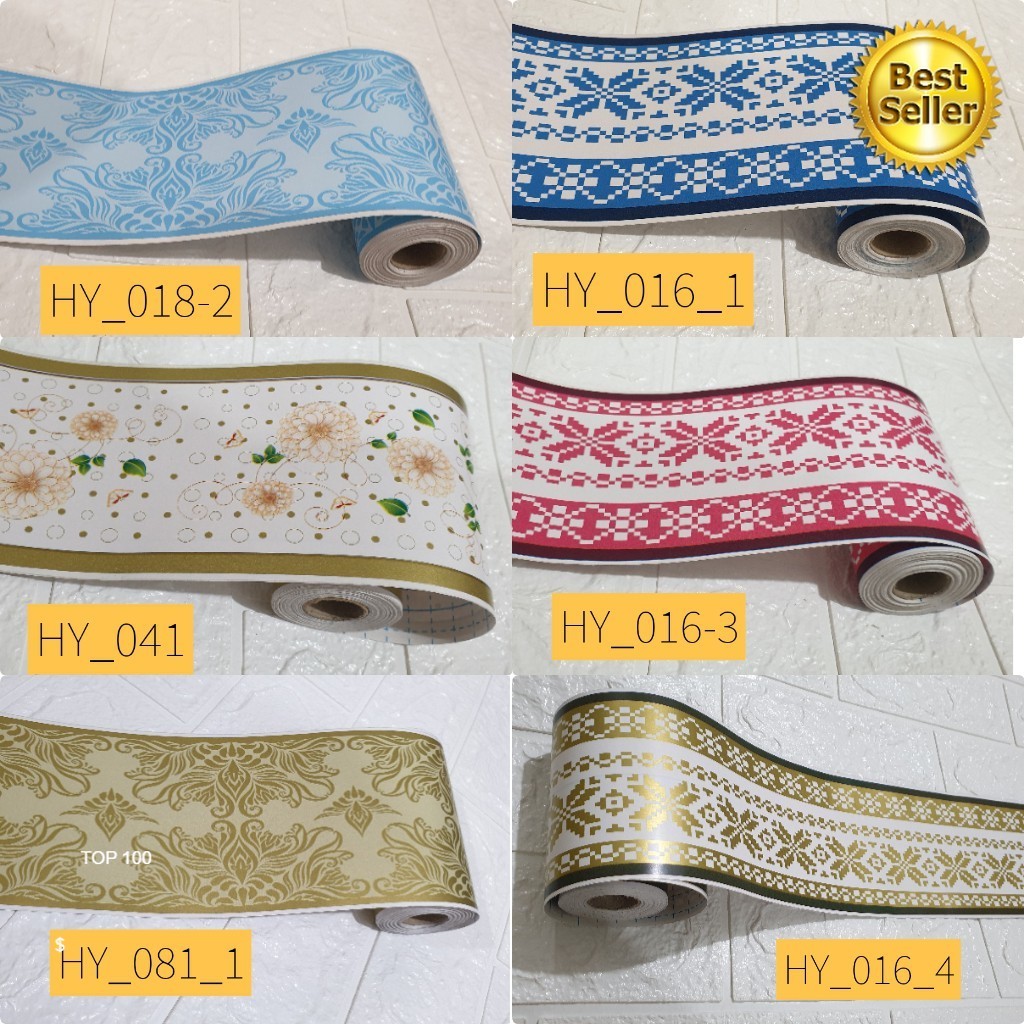 Wallpaper Sticker Dinding List Border Dinding 10,5cm x 10M