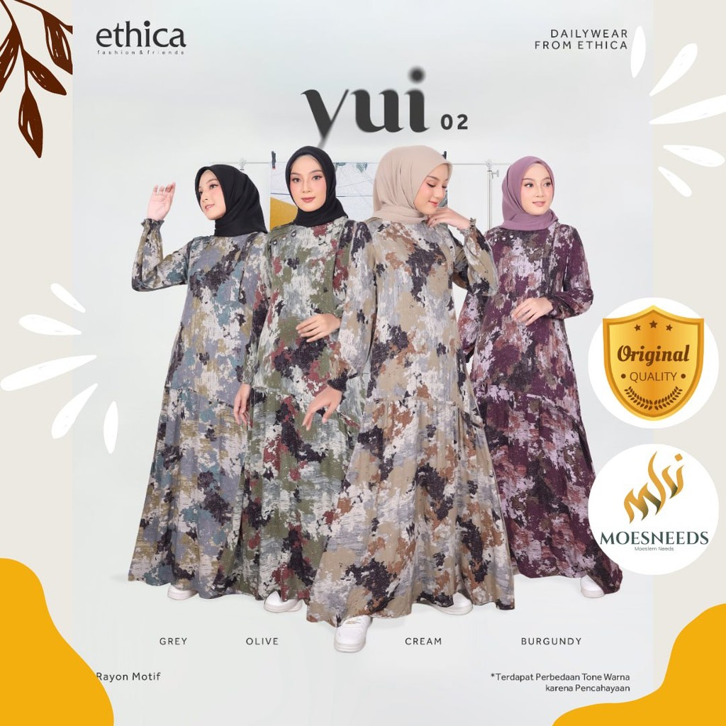 ETHICA Gamis Daily Motif Cantik Yui 02