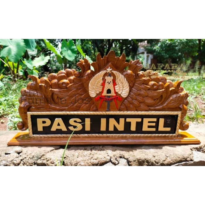 

Papan Nama Jabatan Logo TNI AD, Papan Nama Meja Bisa Custome FJ557