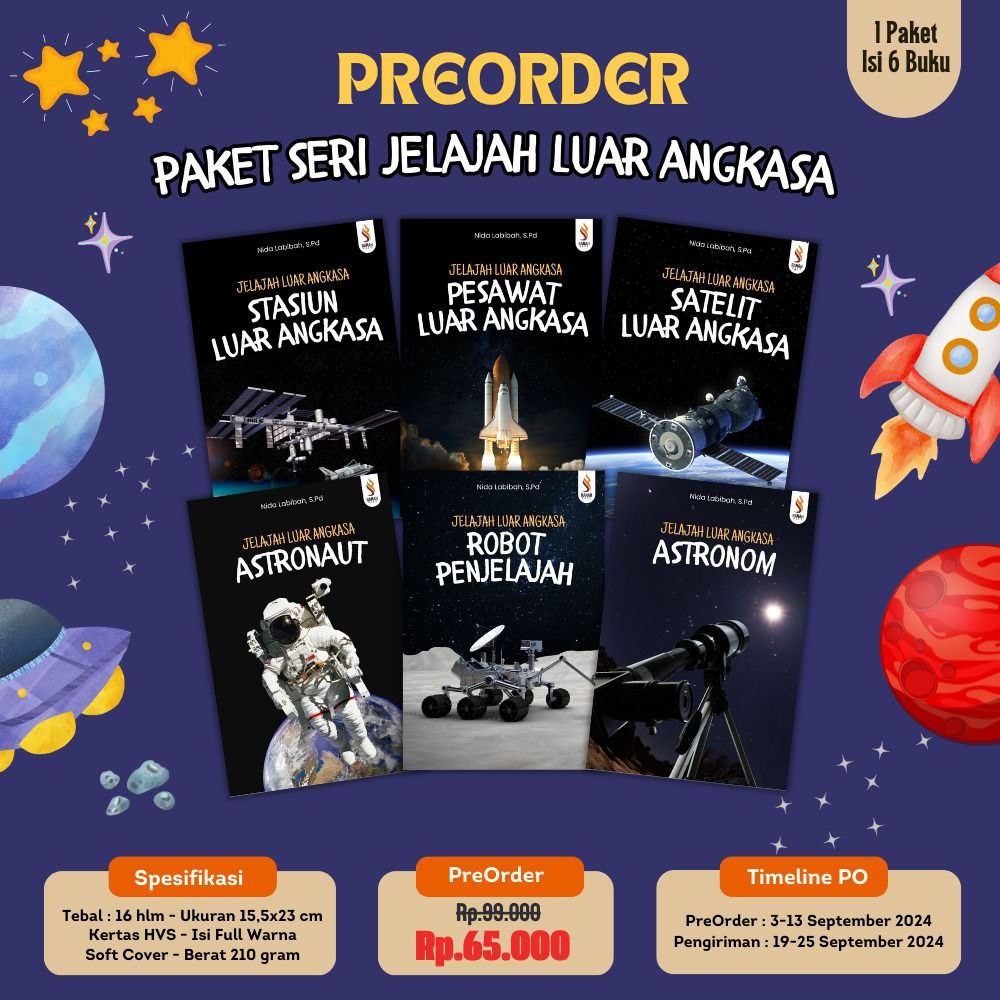 Paket Buku Anak Jelajah Luar Angkasa