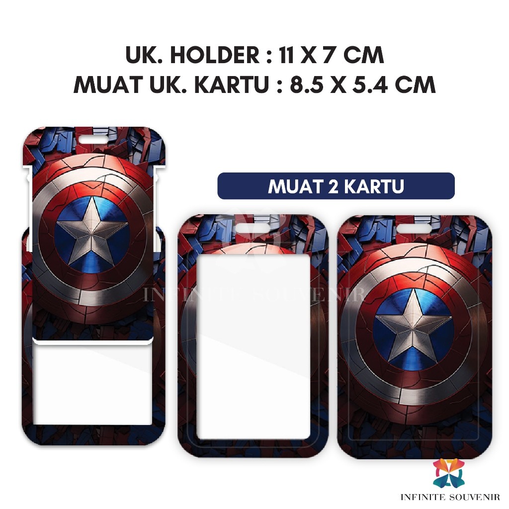 

gk (N017) ID Card Holder Tali Yoyo Avengers / Nametag Yoyo Marvel / Card Holder Yoyo / Spiderman /