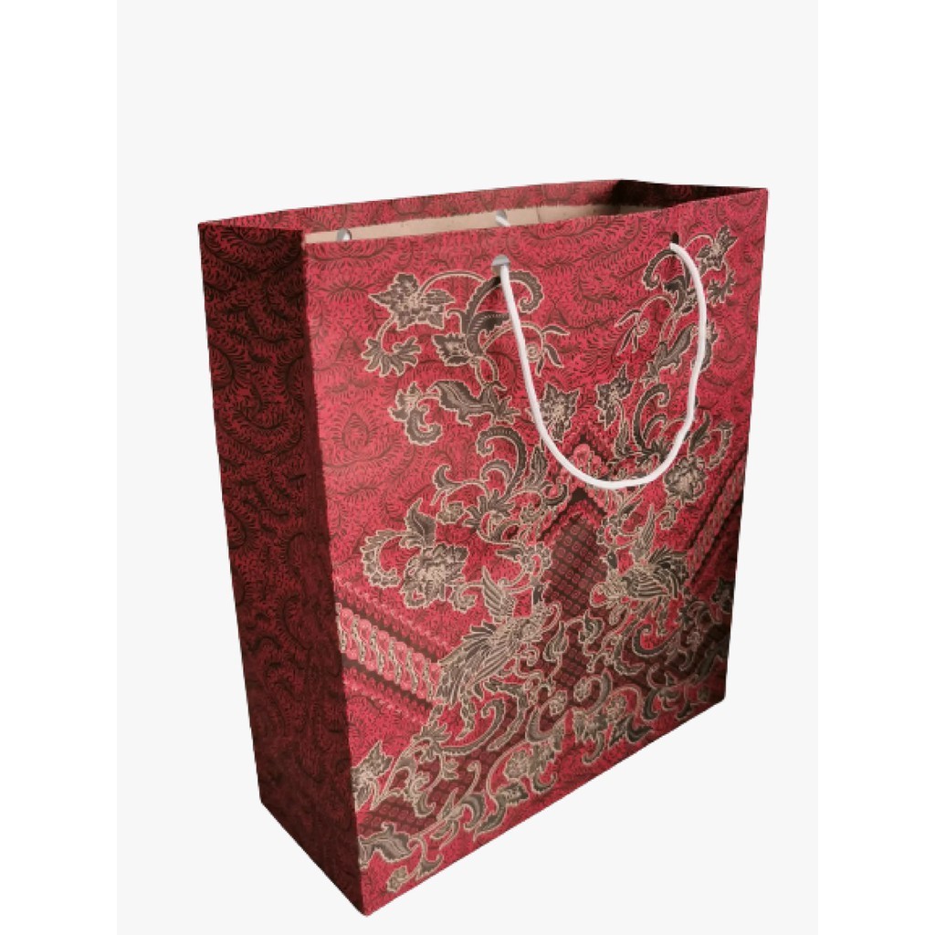 

1Pak (isi 12pcs) Paper bag batik ukuran buku tulis 21 x 24 x 8cm