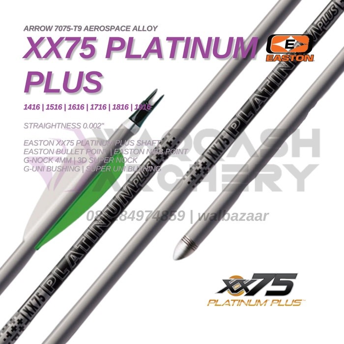 DF31ZQ EASTON PLATINUM PLUS XX75 Aluminium Arrow Anak Panah Alloy (Ready)