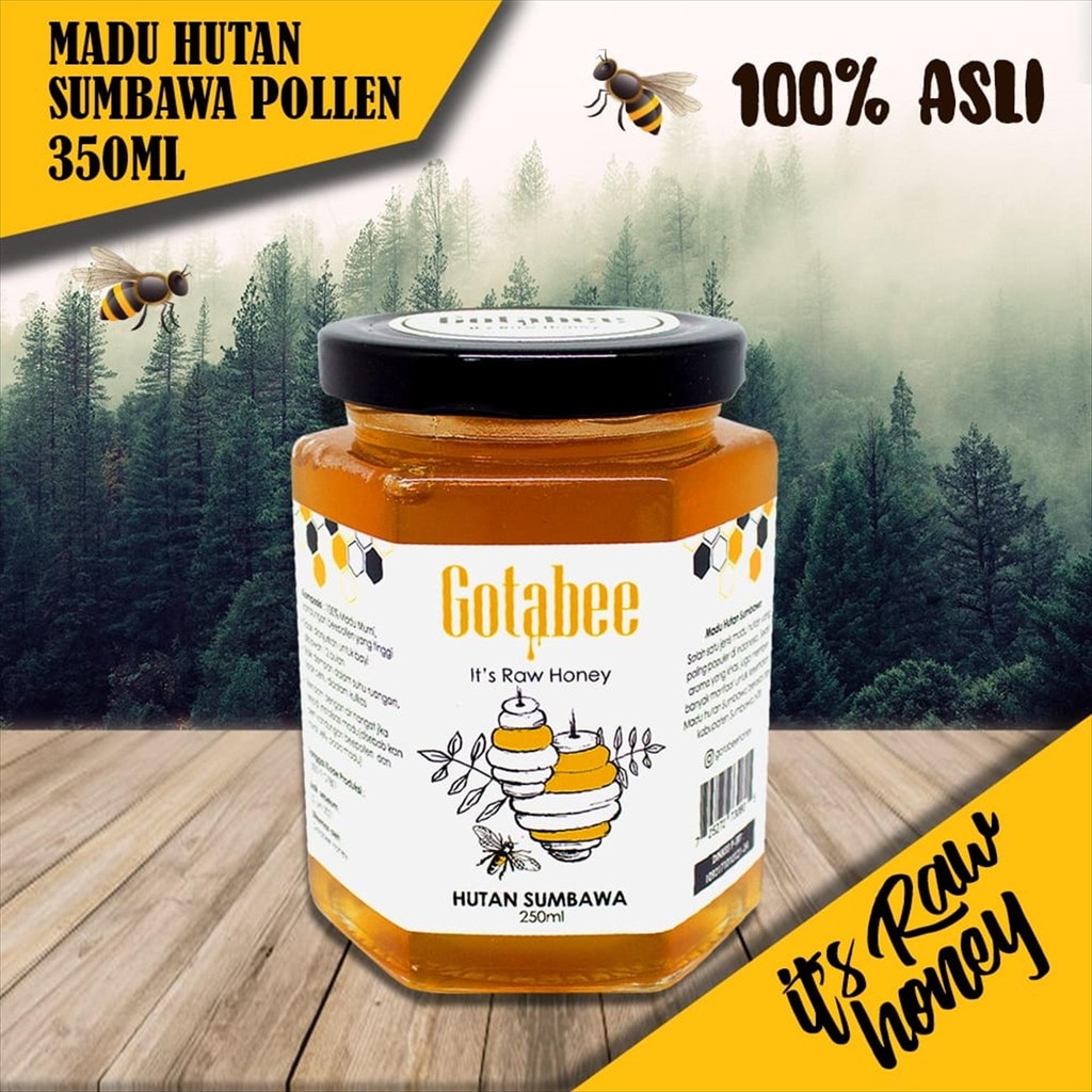 

Gotabee - Madu Hutan Sumbawa 350g ( Wild Sumbawa Honey ) Raw Unpasteurized
