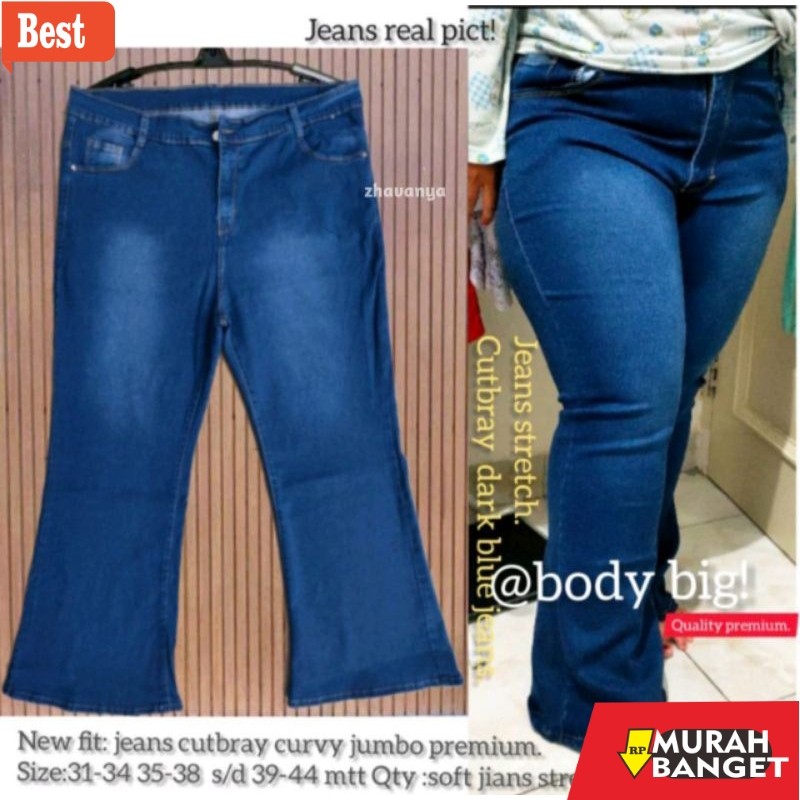 celana cutbray wanita terbaru Celana Jeans Cutbray Lipat Polos Jumbo Wanita-Celana Wanita Terbaru-Je