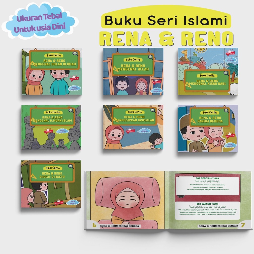 

BUKU CERITA ISLAMI ANAK TK BALITA SD PAUD SERI BERWARNA DAN GAMBAR MENARIK