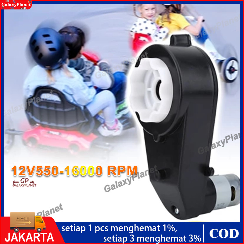 GEARBOX + DINAMO 6V/12V 8000RPM-40000RPM TYPE 550 WSJ UNTUK MOBIL AKI MOTOR AKI GIRBOX 6VOLT 12VOLT 