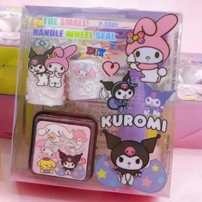 

diy chrismas roll ink stamp sanrio stemple cap sanrio cap natal - Kuromi by Summerstore Id