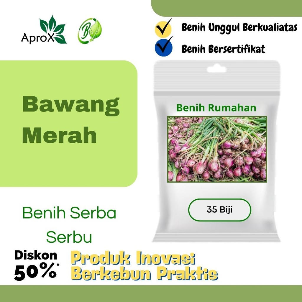Benih Bawang Merah Super Siap Tanam Brebes Hidroponik Bibit Tanaman Sayur Rumah Segar