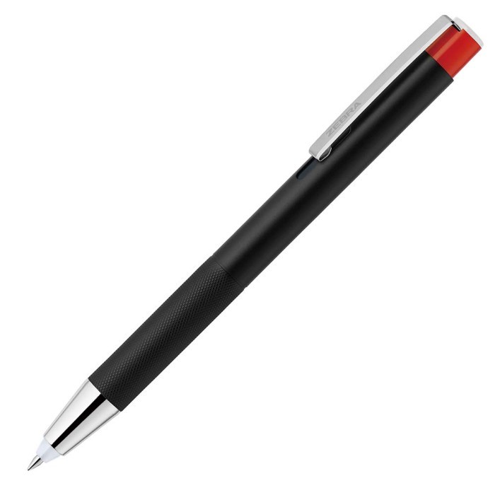 

Thos Zebra Lightwrite Ballpoint Pen with LED 0.7mm Oil Ink Pulpen Lampu - Black (Red LED)