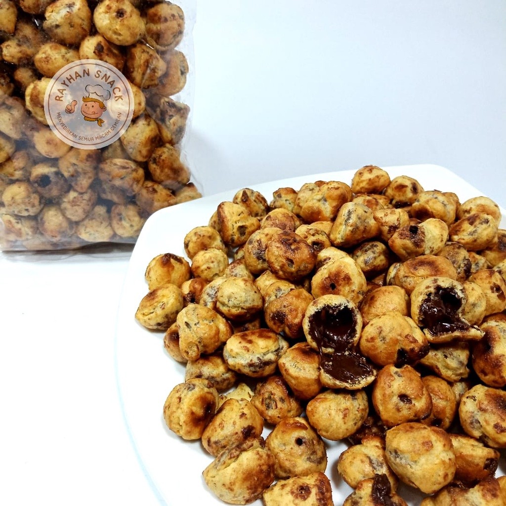 

Soes Kering Coklat 250gr Kue Soes Cokelat Lumer Enak Terlaris Kiloan