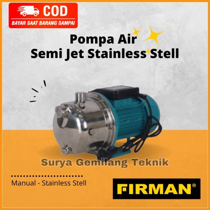 Pompa Stainlees Air Minum Depot Firman FWP61SSE Pompa Ro FWP 61 SSE