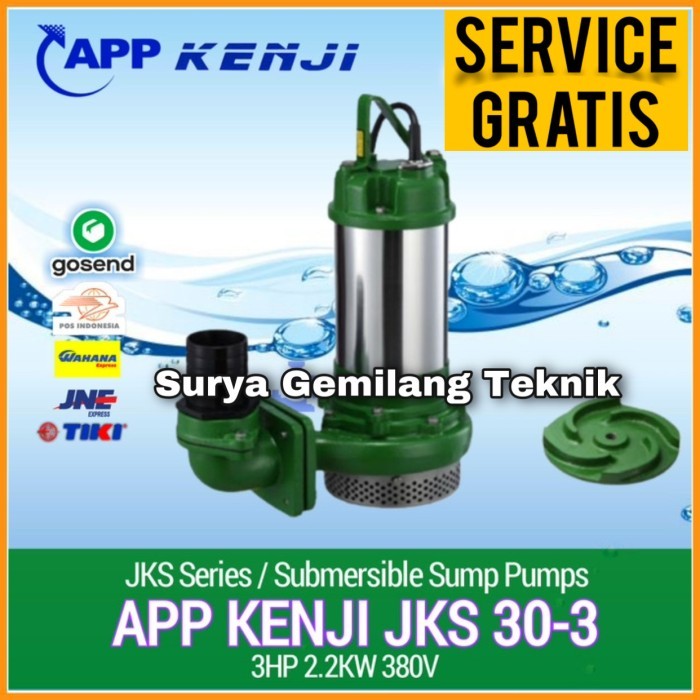 Jet Aerator APP KENJI JKS 30-3 Pompa Celup Air Kotor Submersible Pump