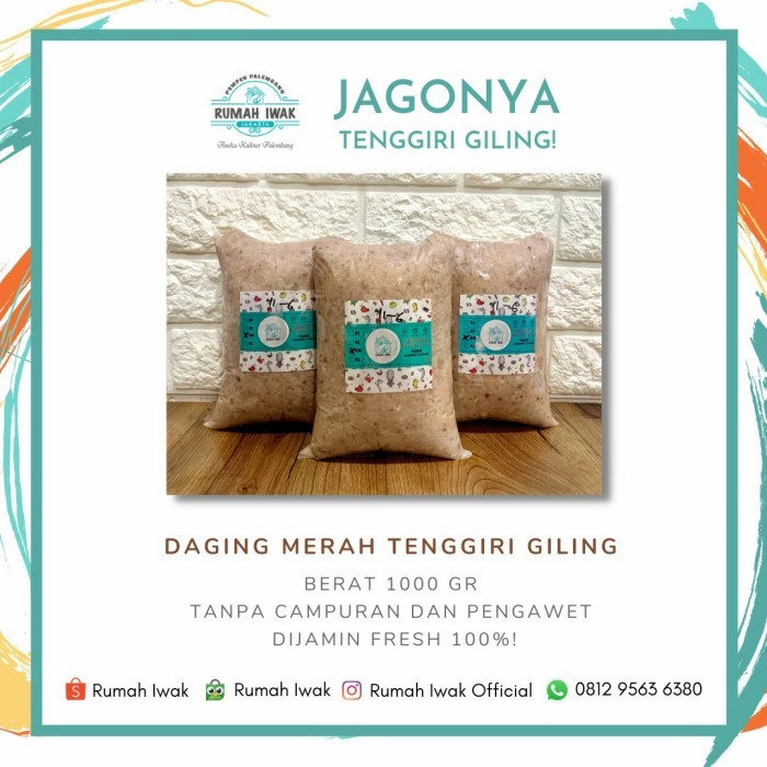 

DAGING (DM) MERAH / LEMAK TENGGIRI GILING - 500 gram