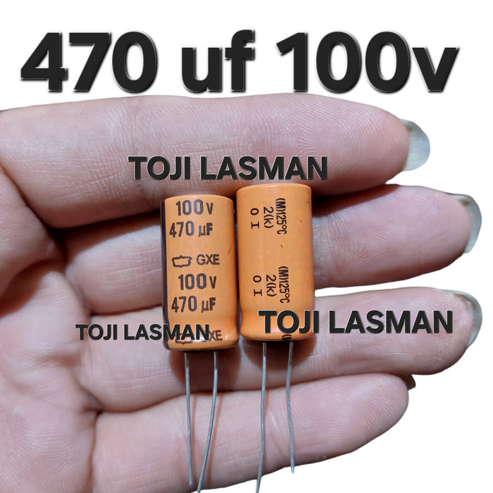 ( 470 uf 100v ) elko elco 470uf 470 mikro uf 100 v volt 100volt 100v  By LasTwoJie