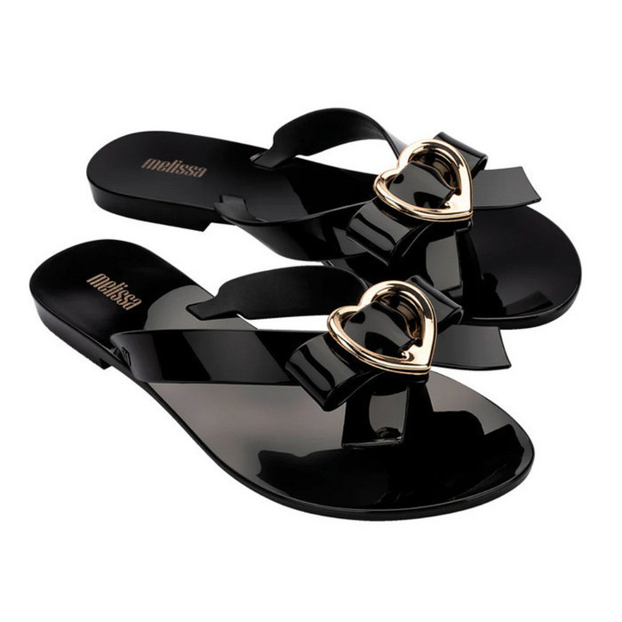 Sandal Jepit Wanita Melissa Harmonic Hot Ad Black