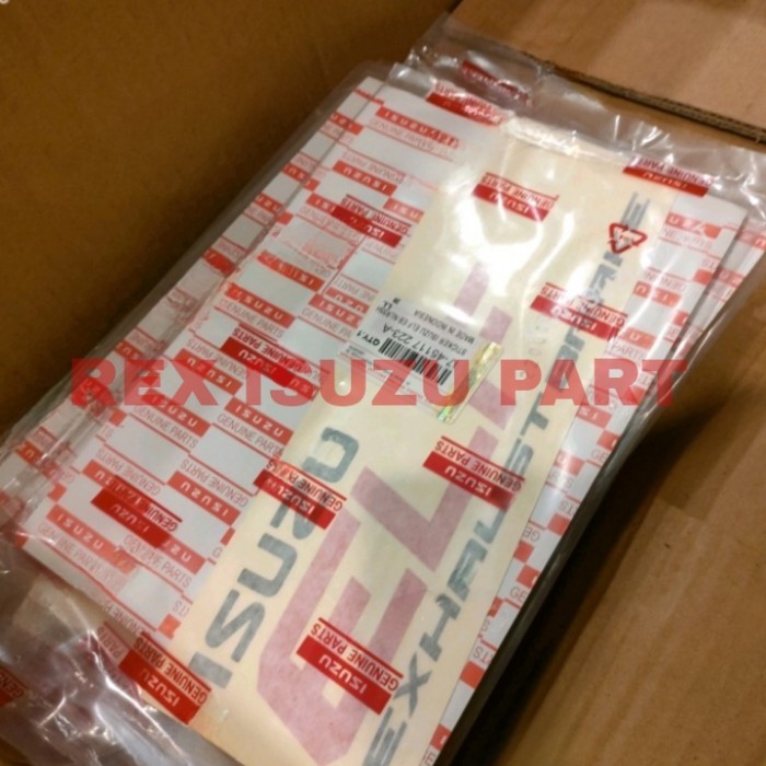 Decal stiker sticker Isuzu ELF EXHAUST BRAKE ORIGINAL