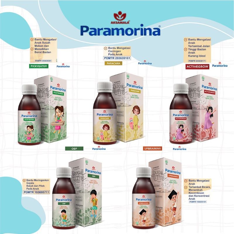 

PARAMORINA MADU ANAK 100 ML - Atasi terlambat bicara, jalan, menambah nafsu makan, obat batuk pilek, tingkatkan kecerdasan anak