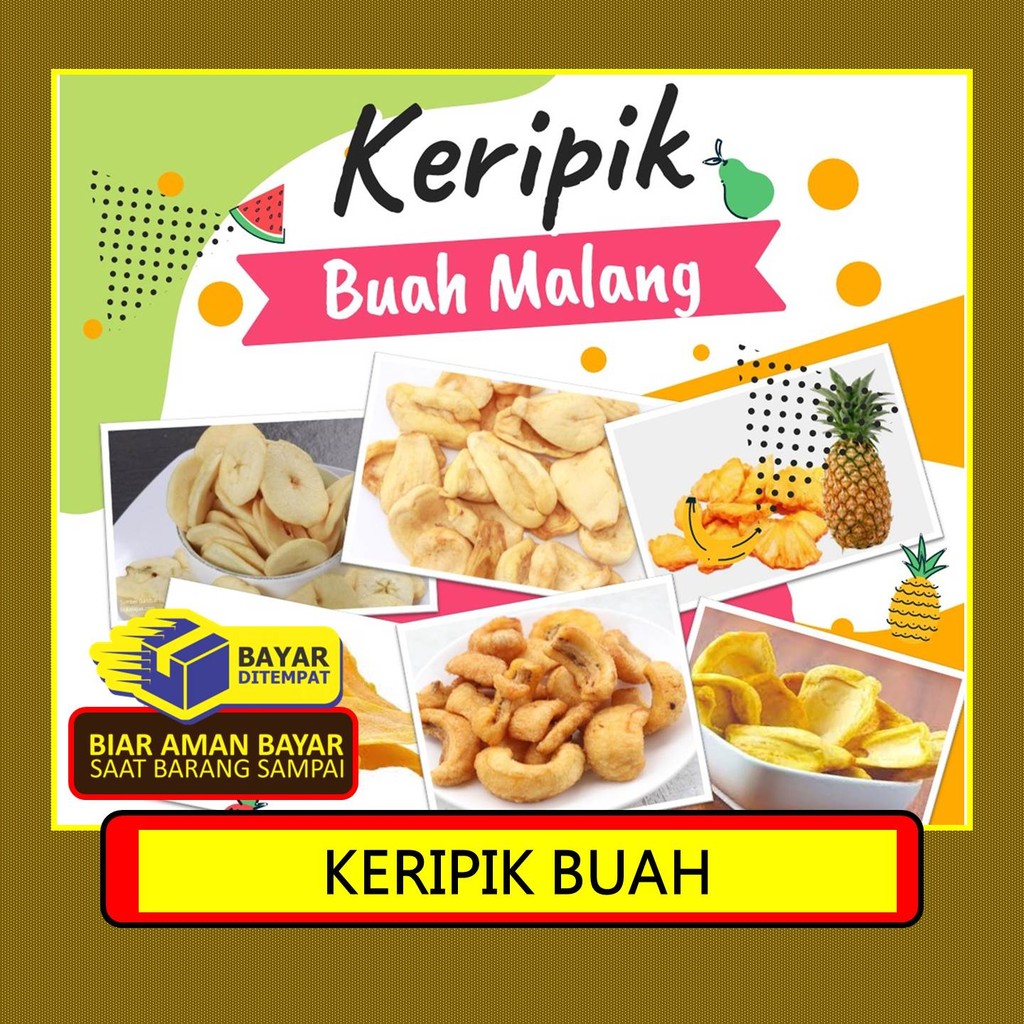 

SNACK NIKMAT keripik buah nangka khas malang, keripik buah kiloan , keripik buah asli YASFOOD