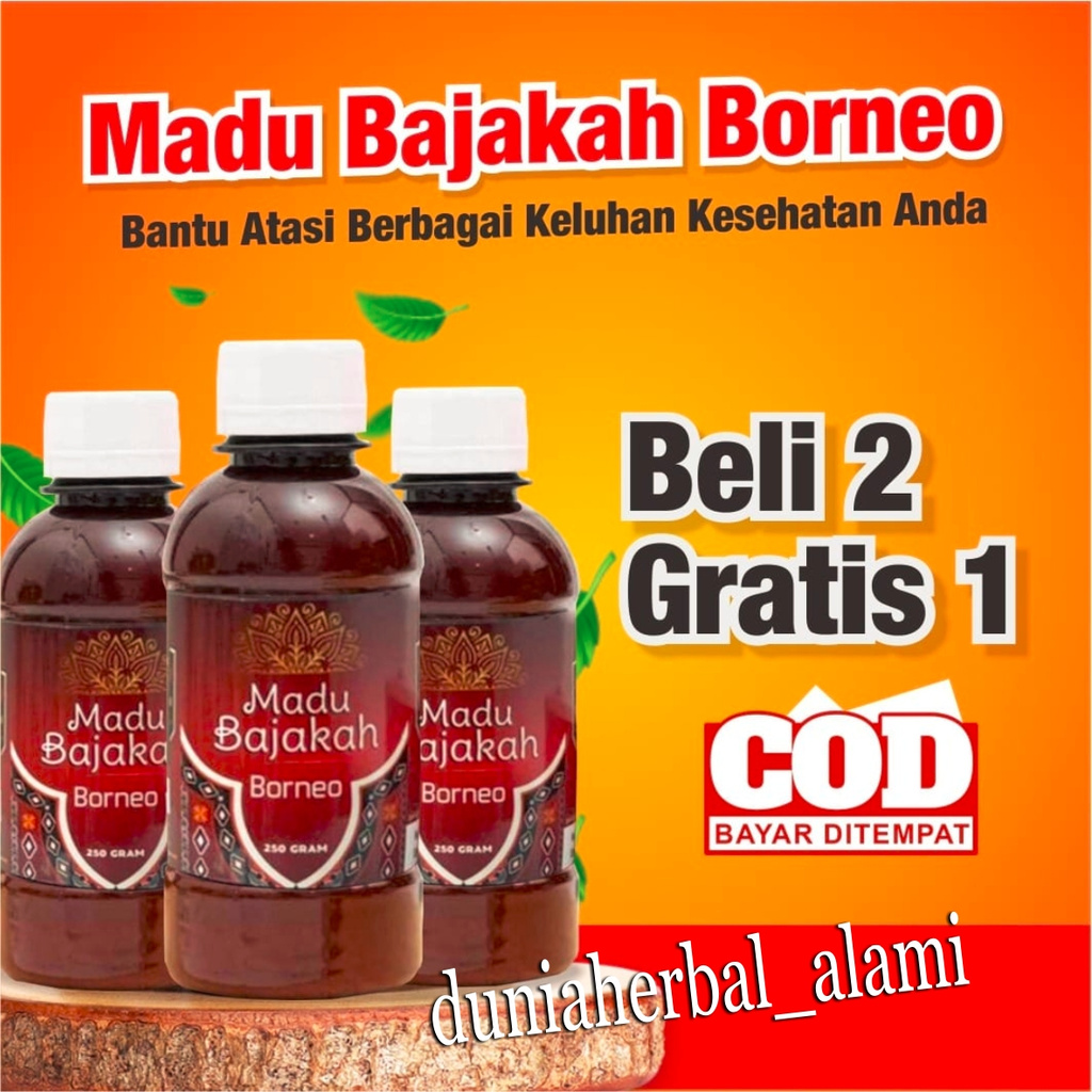 

[PROMO BELI 2 GRATIS 1] MADU BAJAKAH BORNEO - Madu Alami Bantu Atasi Benjolan, Kanker, Tumor, Kista, Miom, Darah Tinggi, 250ML
