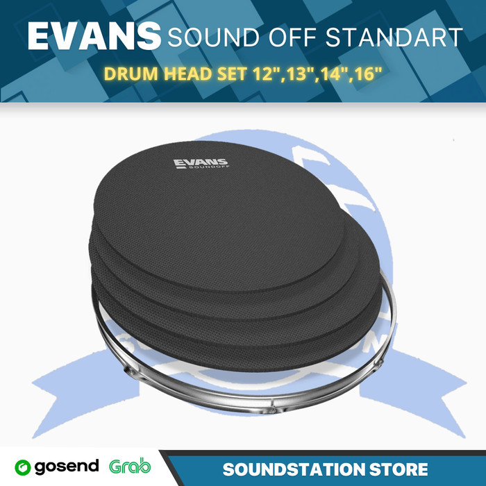 Evans SoundOff Standart Set (12",13",14",16") - Drum Mute Head