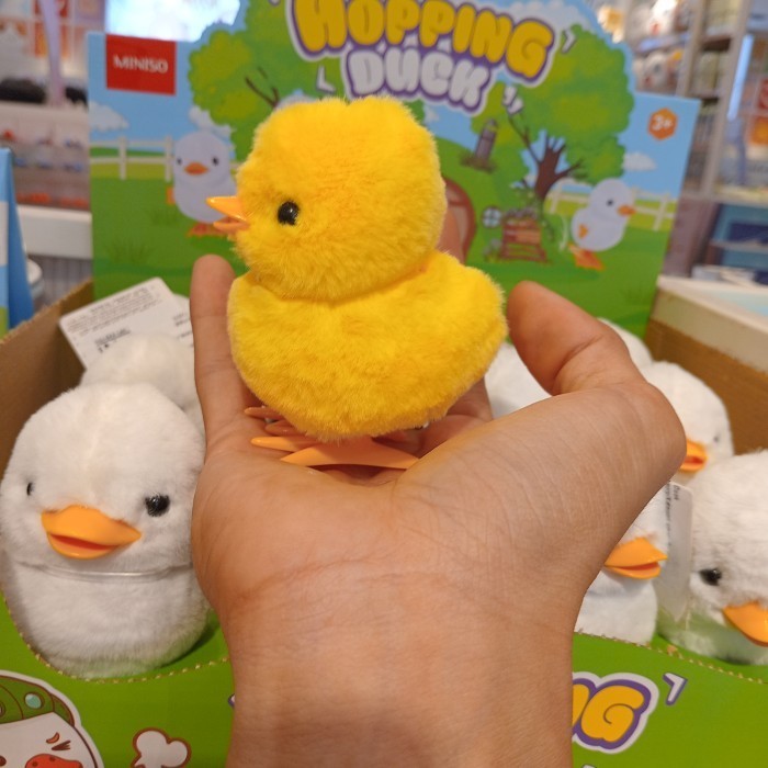 MINISO Hopping Duck - Mainan Bebek Melompat-lompat - Mainan Anak Dan Dewasa