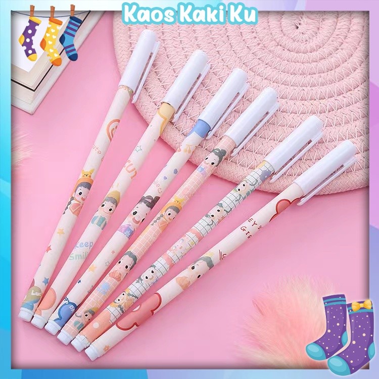 

Pulpen Gel Motif Cartoon Pulpen Korea Pelajar Dan Kantor Pena Lucu Sourvenir Import 3