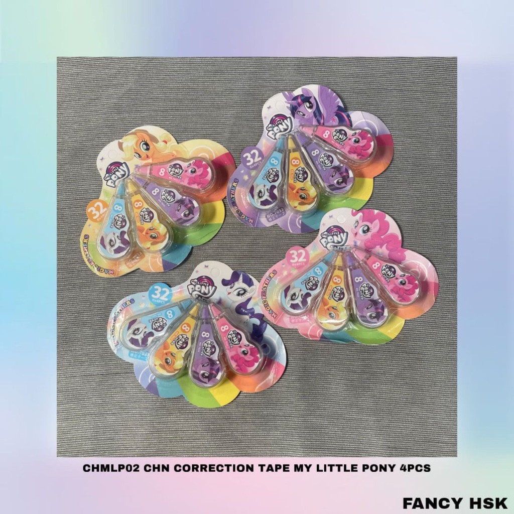 

CHN CORRECTION TAPE MY LITTLE PONY 4PCS CHMLP02