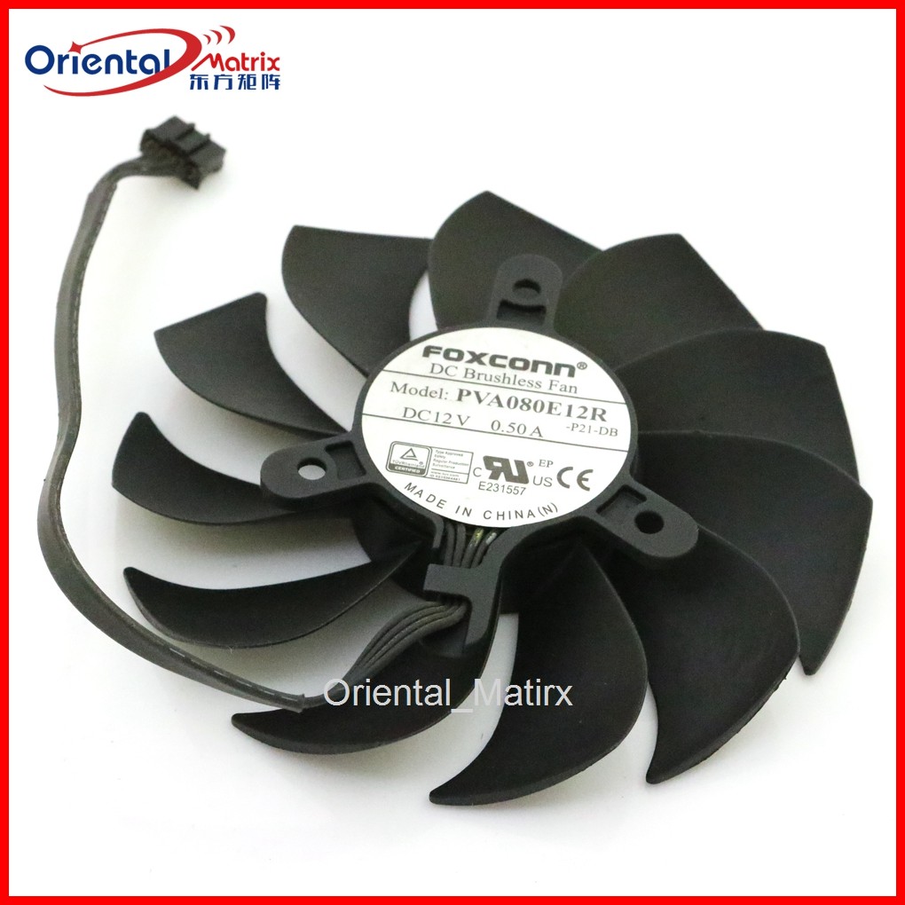 PVA080E12R 12V 0.5A 90mm For HP RTX2060 Super 8G MINI Graphics Video Card VGA Fan