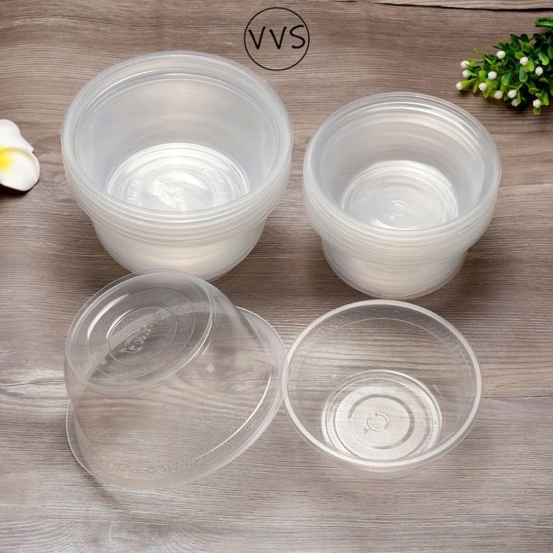 Mangkok Plastik 360ml, 500ml Bowl / Thinwall Bulat 360ml, 500ml Tanpa Tutup Cup