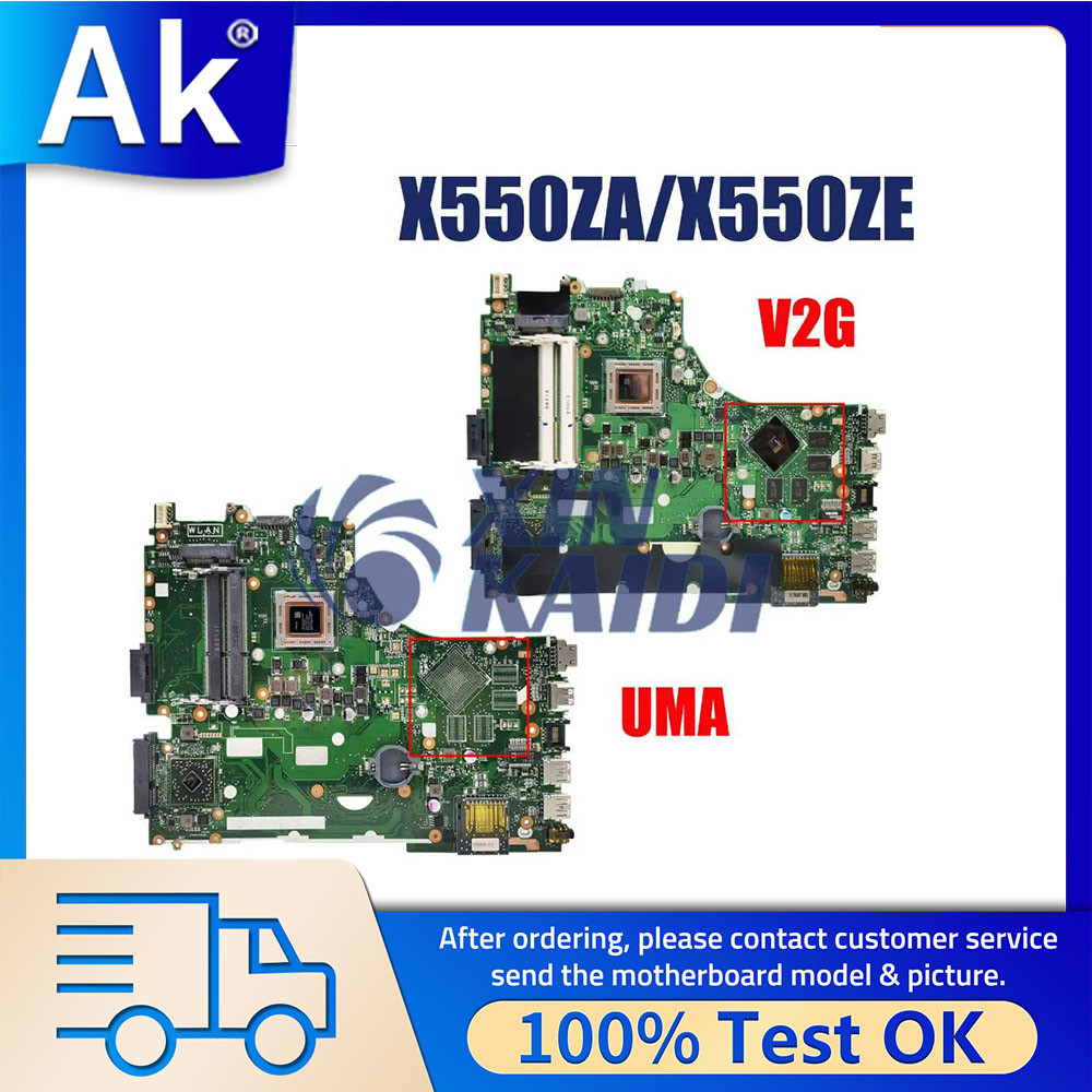 Laptop Motherboard For ASUS X550ZA X550ZE X550Z X750Z K550Z VM590Z A555Z X750DP Mainboard A8 A10 FX7