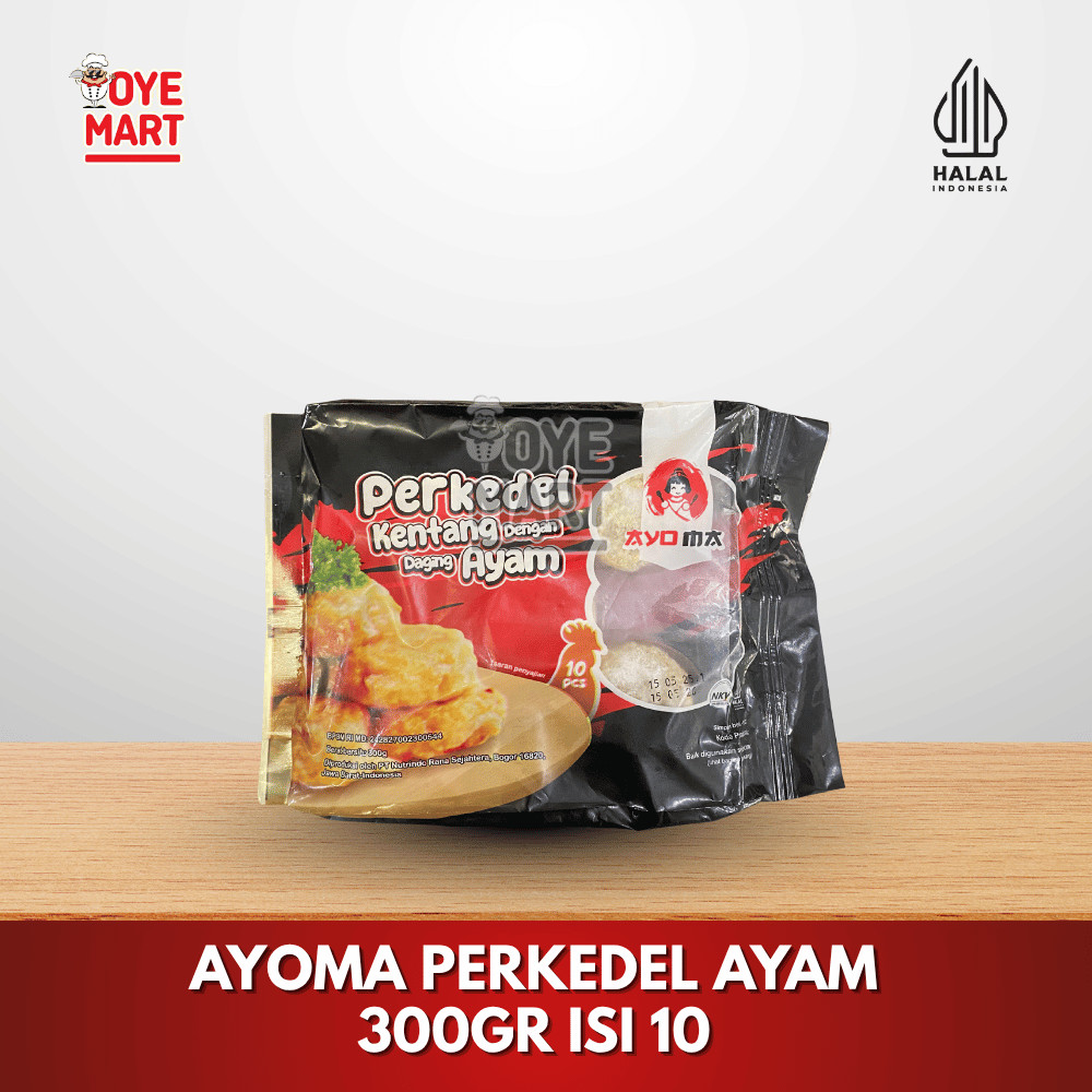 

AYOMA PERKEDEL AYAM 300GR ISI 10PCS / PERKEDEL FROZEN