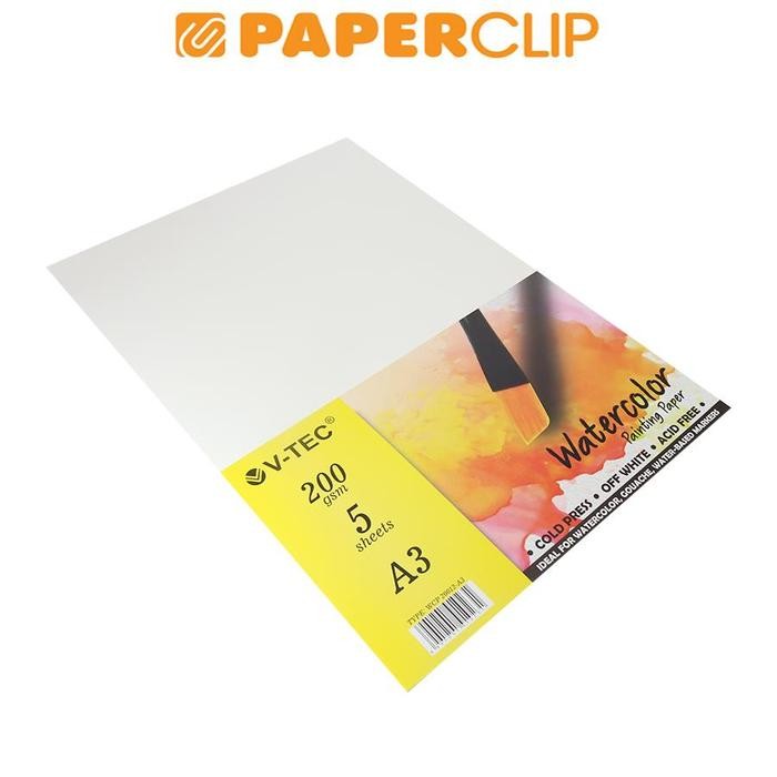 

TERLARIS! WATERCOLOR PAPER V-TEC 20012 A3 200GSM 5S