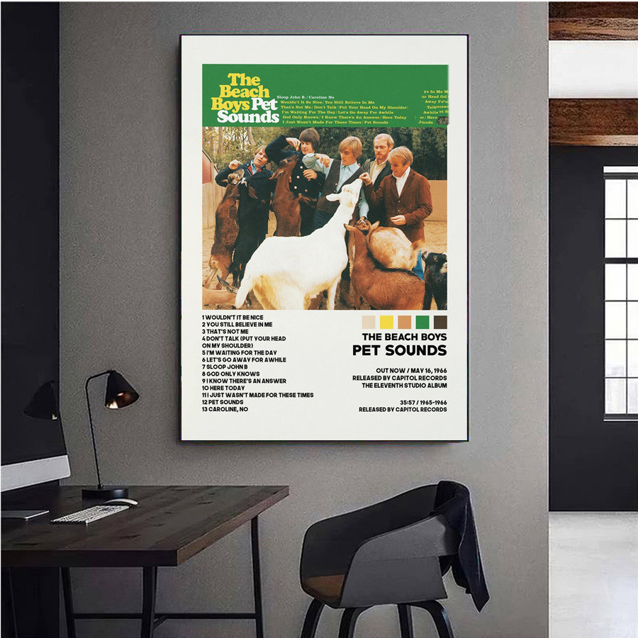 

Gifts The B-Beach Boys Classic Songs Music Album Cover Poster Prints Wall Art Picture Canvas Bedroom Painting Room Home Decor
