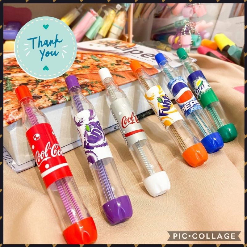 

Dalingshop Isi Pensil Botol Softdrink Soda Isi Pensil 0.7mm Botol Soda Lucu imut Isi Pensil Mekanik Kado Unik Souvenir