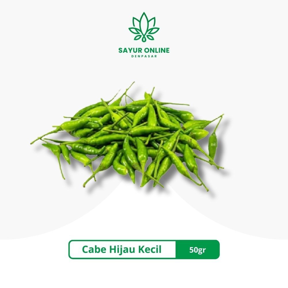 

New Cabe Hijau Kecil / Acar 50gr - Sayur Online DenpasarPremium
