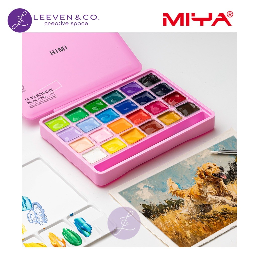 

MIYA HIMI GOUACHE PAINT SET 30ML 24 COLOR RANDOM CASECO
