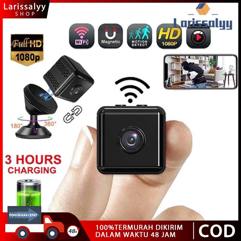WOW [Larissalyy]EYESEC Kamera Mini CCTV 1080P Wifi Camera Mini Spy Cam Tersembunyi Kamera Pengintai 