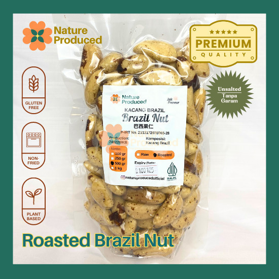 

Nature Produced Roasted Brazil Nut Panggang Mateng