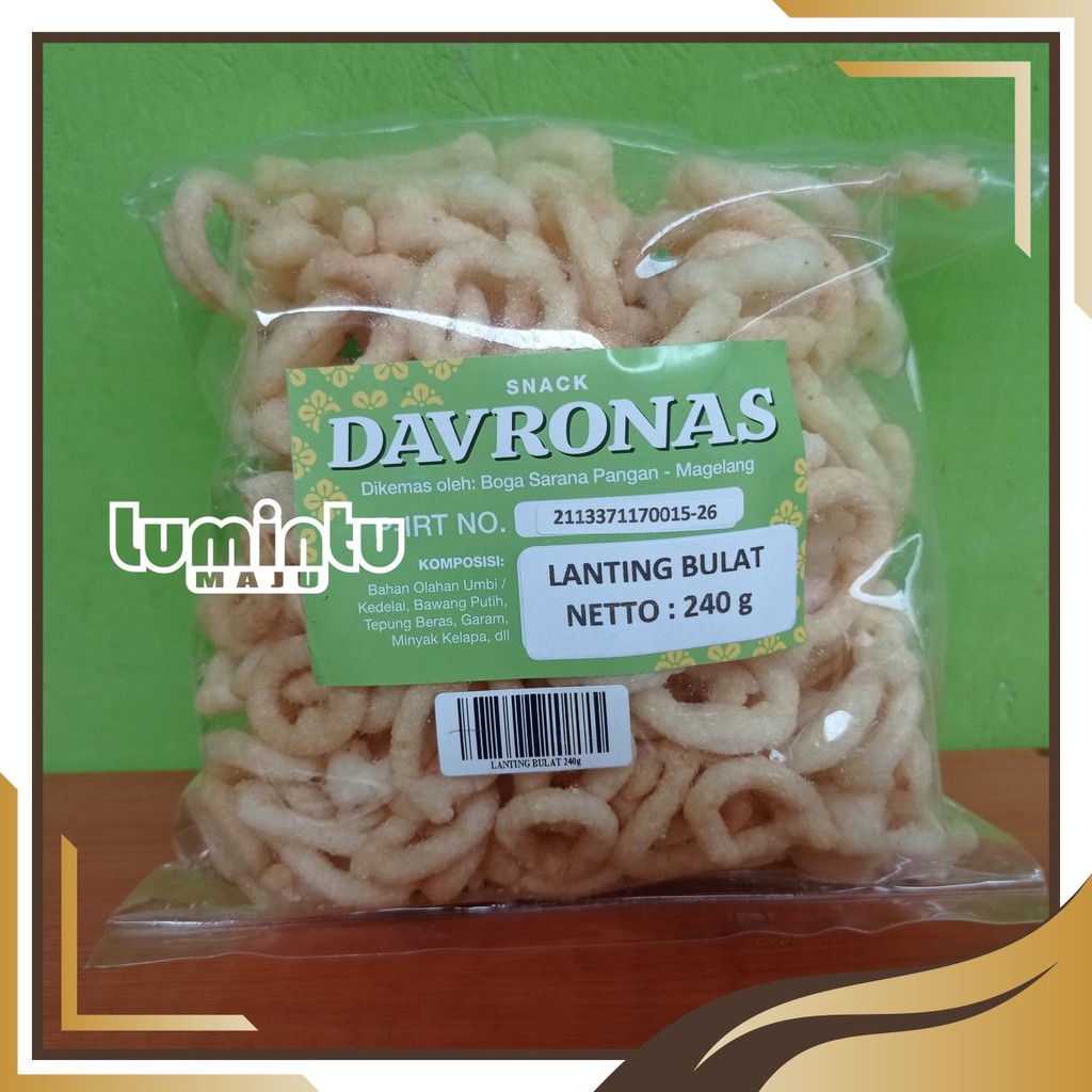 

LANTING BULAT 240 GR DAVRONAS / camilan, snack dan oleh-oleh khas Magelang
