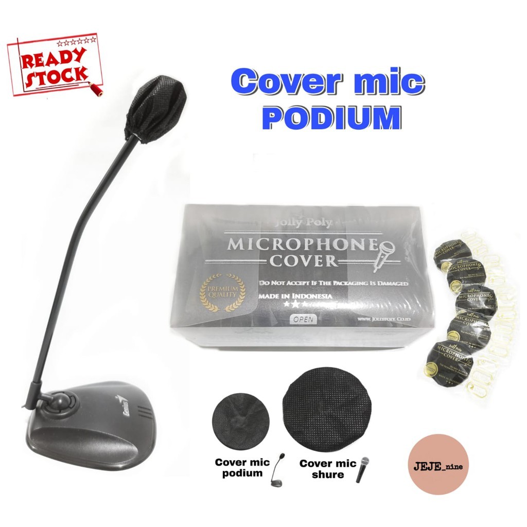 TERMURAH Jolly poly COVER MIC KECIL 100 pcs SARUNG MIC KECIL PELINDUNG MIKROFON PEMBUNGKUS MIKROFON 