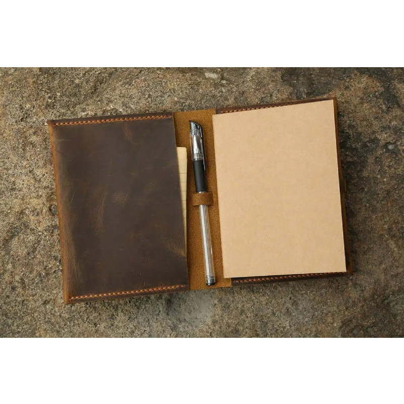 

Personalized vintage retro leather case cover for A6 notebook SA605MPS