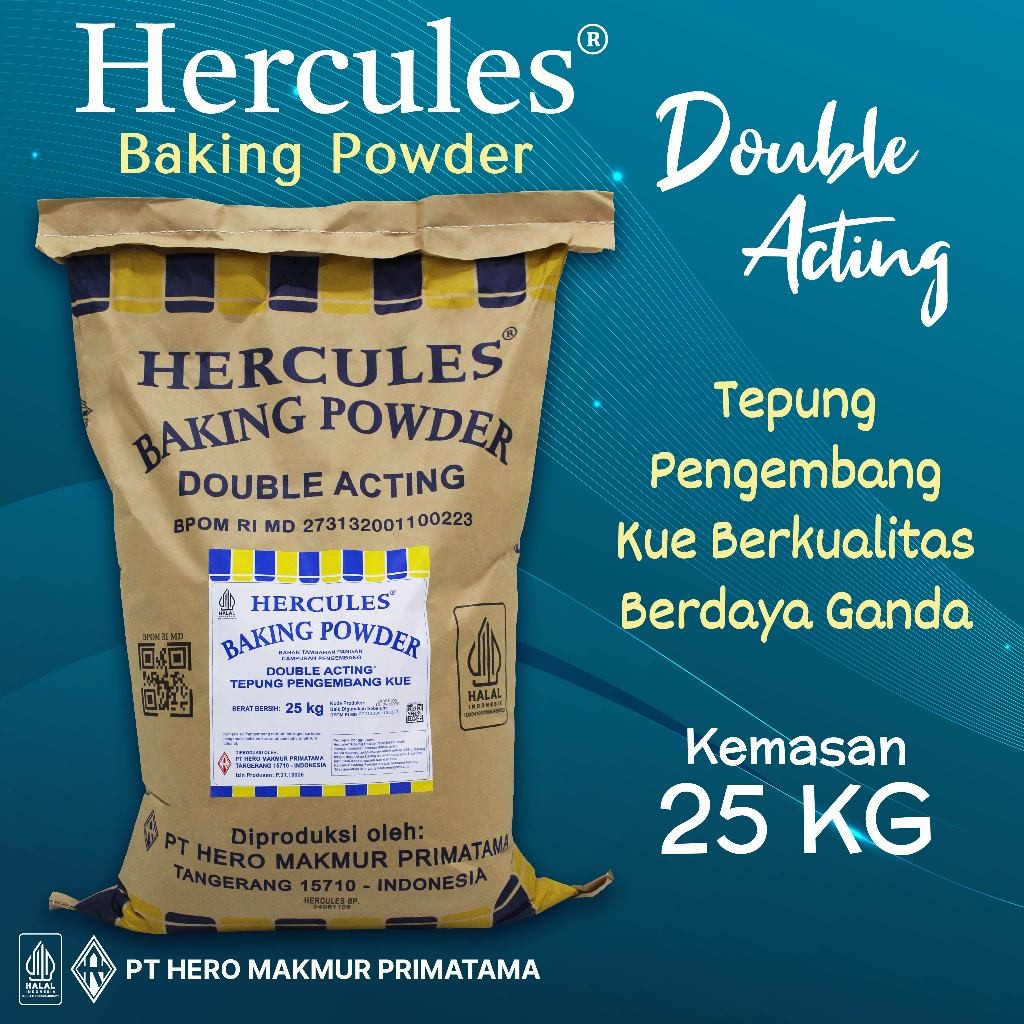 

Baking Powder Hercules Double Acting 25 kg by Gosend/Grabsend