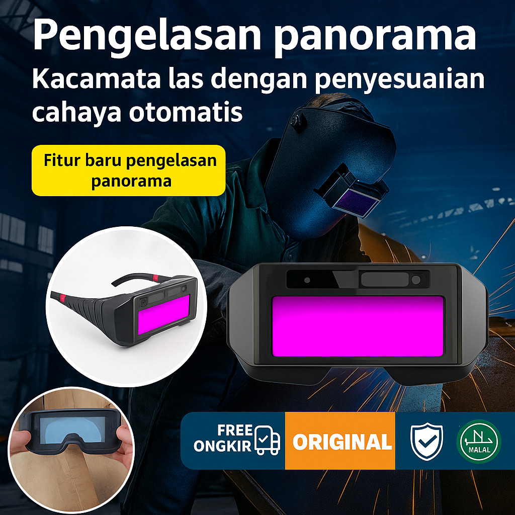 【COD/Pengiriman 24 jam】​​Kacamata Las Otomatis Kacamata /Welding Glasses /Auto Darkness Kacamata Tuk