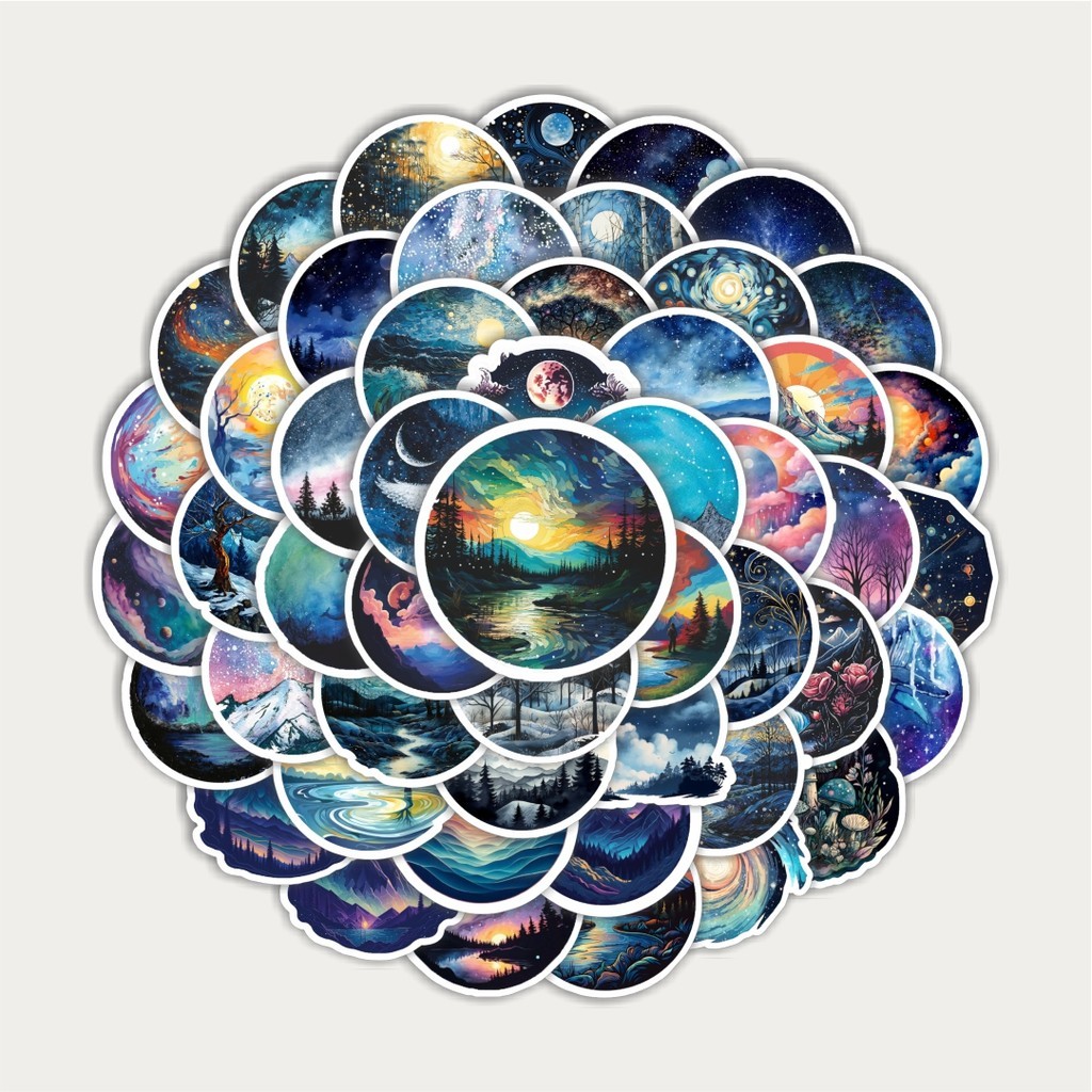 

Sticker Pack Stiker Moonlight Planet [Rembulan Art] | Sticker TUMBLR | Stiker LAPTOP KOPER HELM