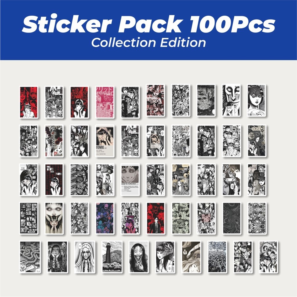 

Hot Stiker Anime Horror Junji Ito Maniac Lucu Anti Air Stikers Berperekat Waterproof Sticker Decal Buat Motor Helm Buku Journal Koper Casing HP Laptop Botol Minum
