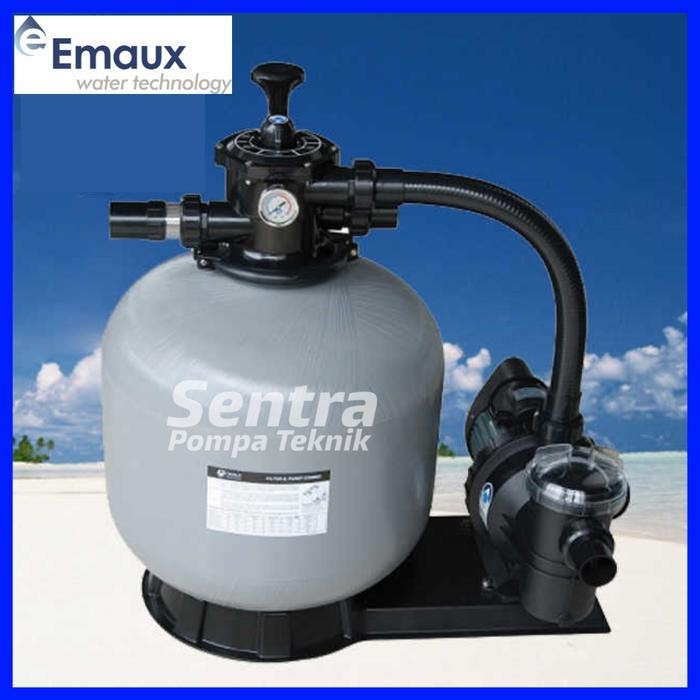 Paket Combo pompa kolam renang EMAUX FSF 500W + Sand Filter Emaux V500
