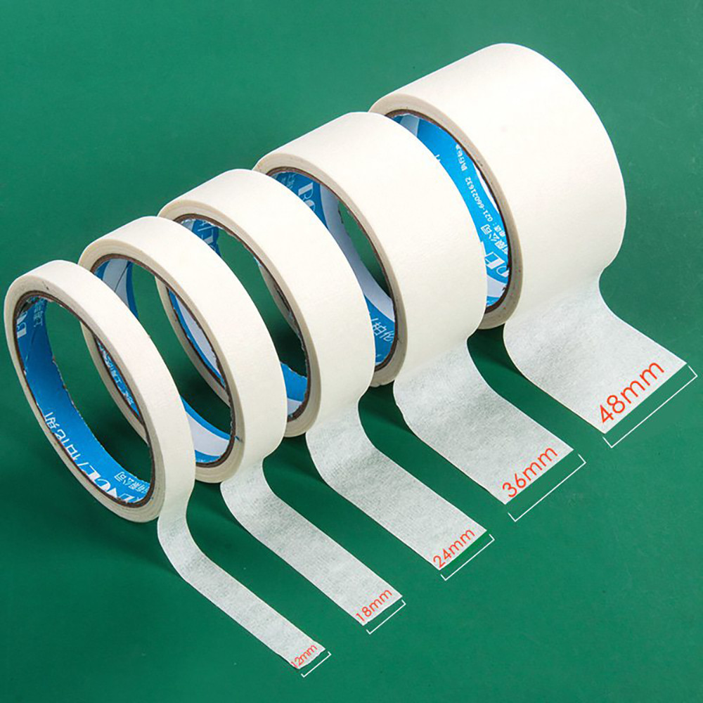 

12M Masking Tape White Writable Sealing Self Adhesive Tape Waterproof for Art Painting Sketch Car DIY Paper School Supplies
