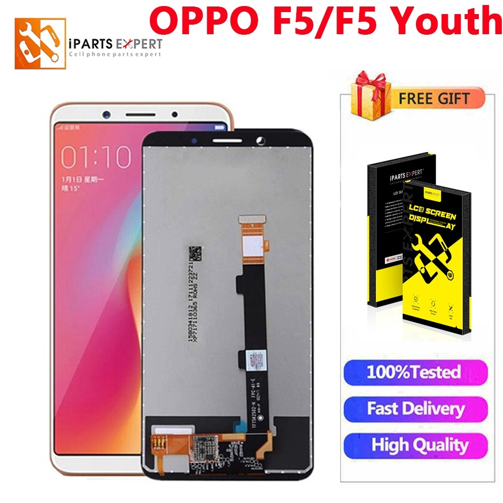 IPARTSEXPERT LCD HP For OPPO F5 Original Set Touch Screen Set Layar Sentuh For OPPO F5 Youth CPH1725
