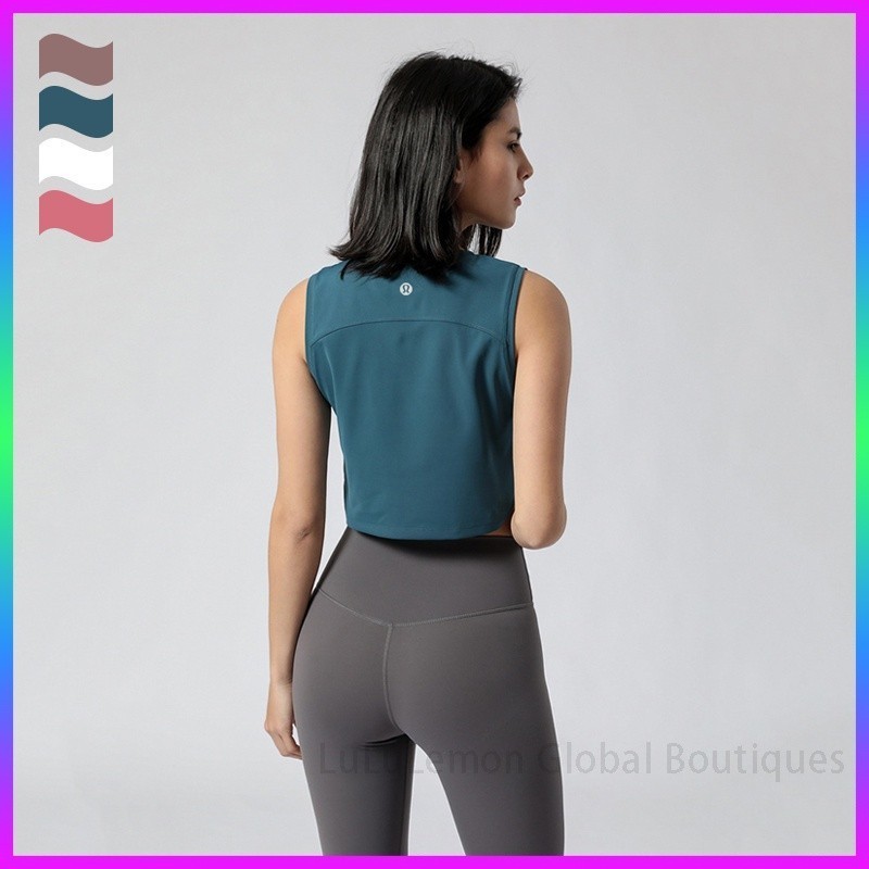 Good Quality 4 Color Women'S Lululemon Yoga Tank Top Loose Sleeveless T-Shirt 2091